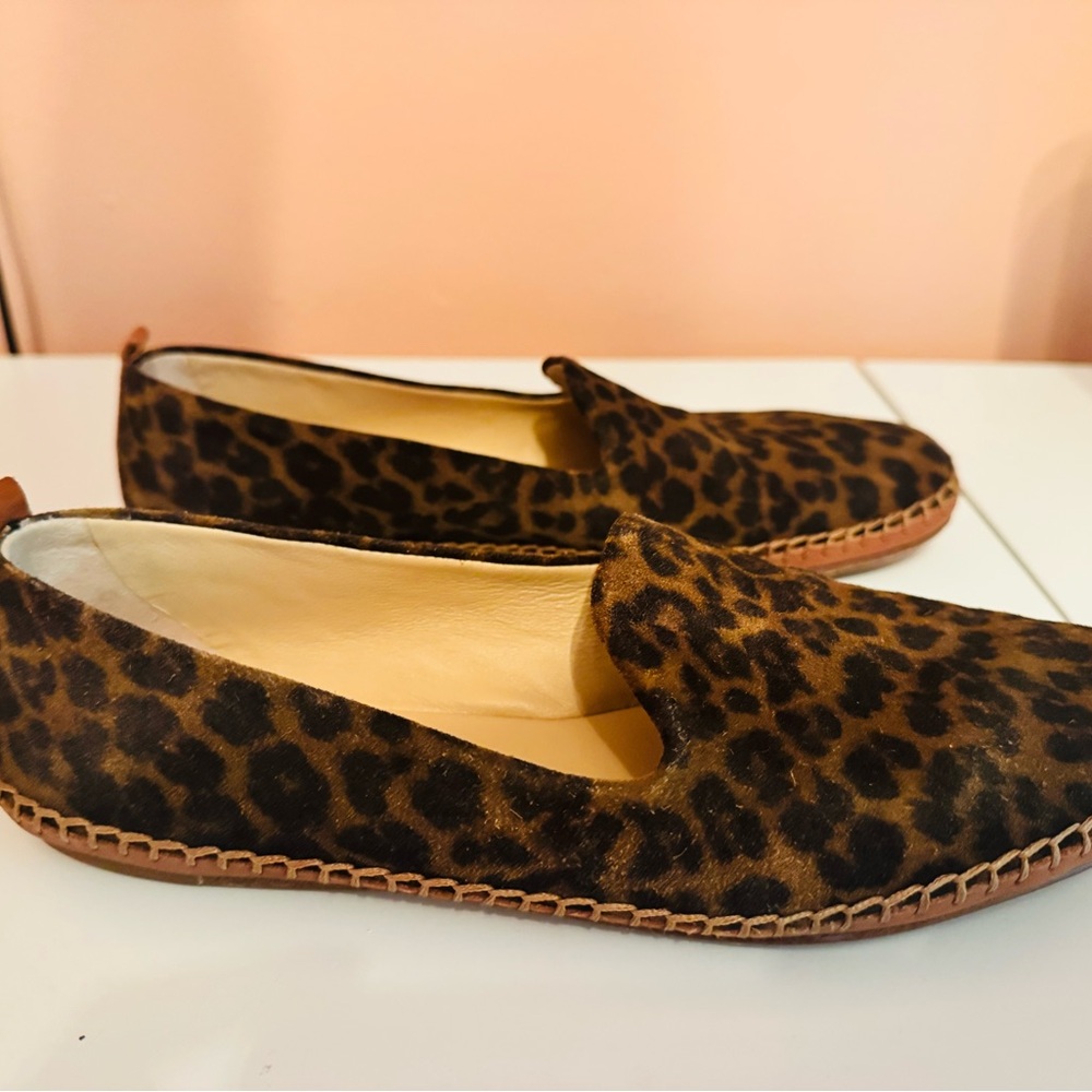 Veronica Beard Brown Leopard Print Flats - Picture 3 of 4